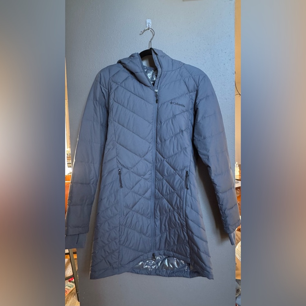 Columbia Heavenly long hooded jacket - city grey, small